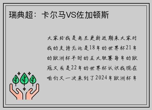 瑞典超：卡尔马VS佐加顿斯